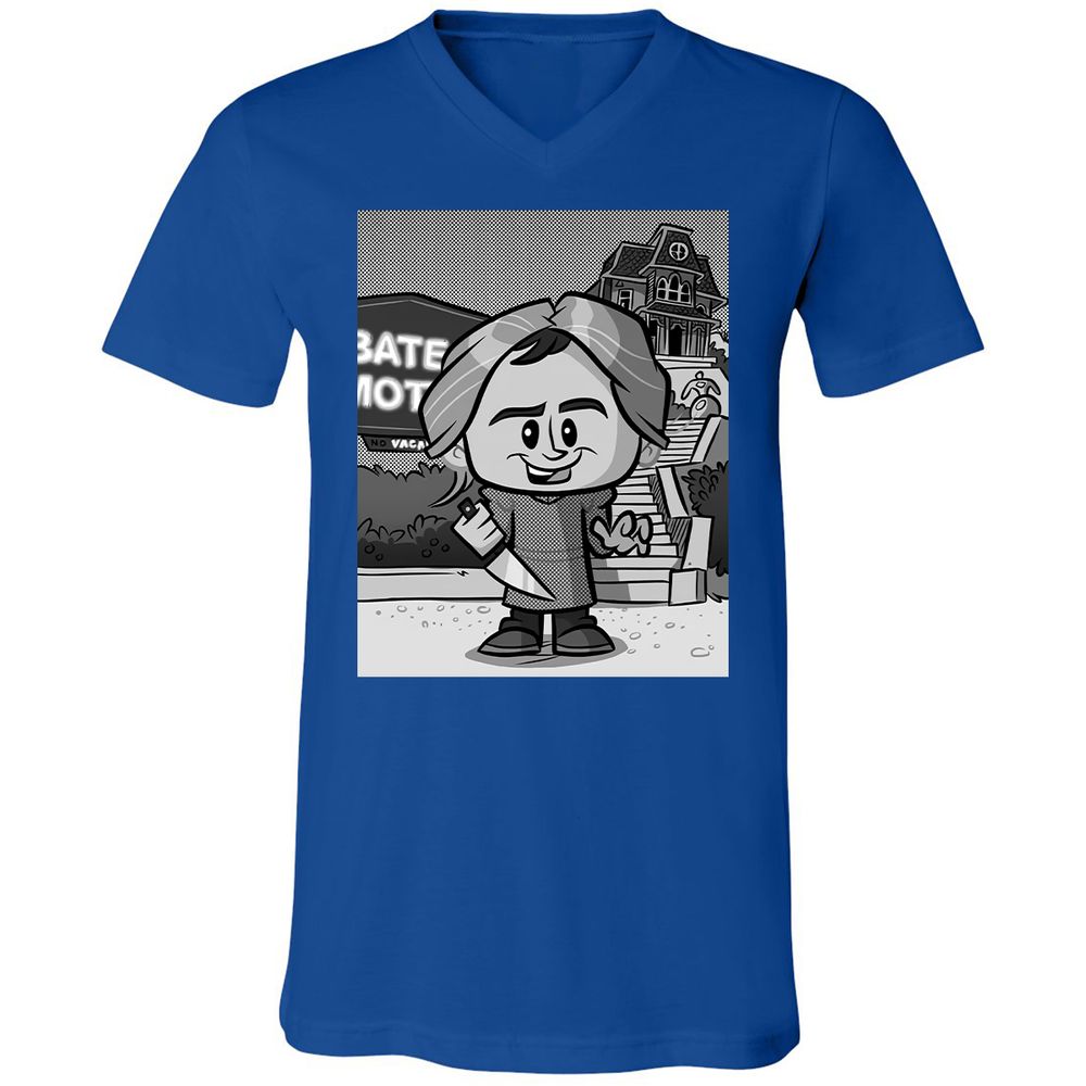 Unisex V-Neck T-Shirt - HRLF54QN - True Royal - 4