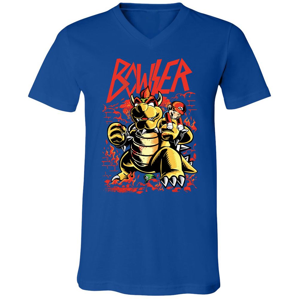 Unisex V-Neck T-Shirt - L3AFH7FM - True Royal - 4