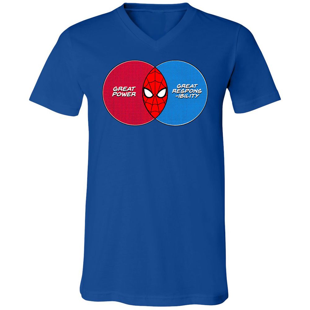 Unisex V-Neck T-Shirt - CLXW9Q4P - True Royal - 4