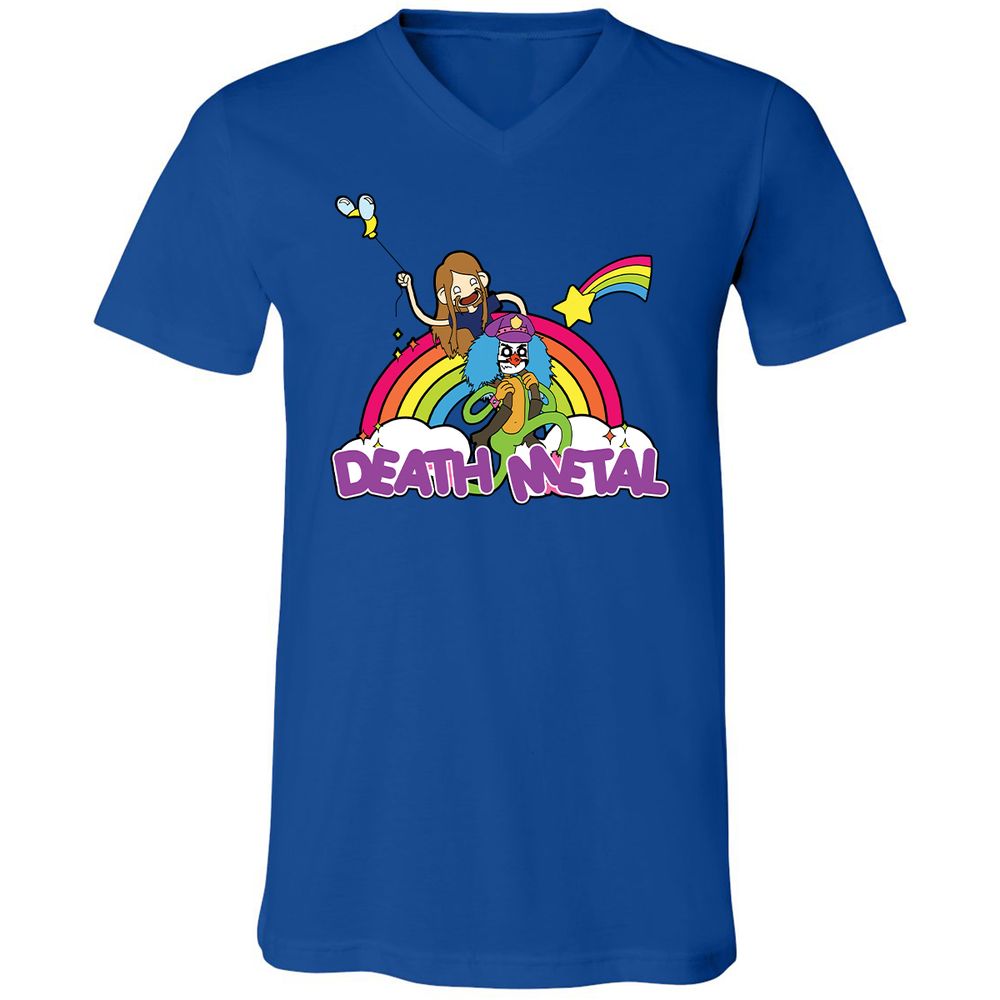 Unisex V-Neck T-Shirt - A5JDJ2QB - True Royal - 4