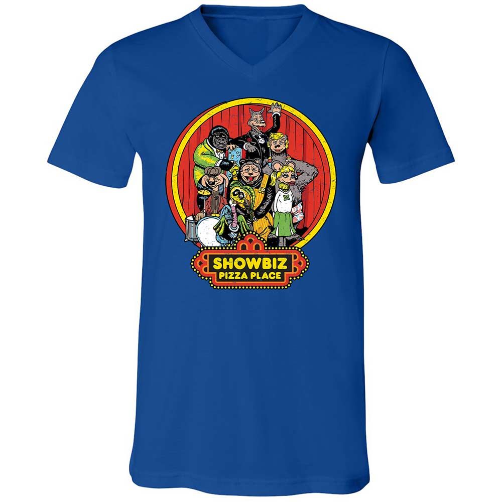 Unisex V-Neck T-Shirt - B89VCUJU - True Royal - 4