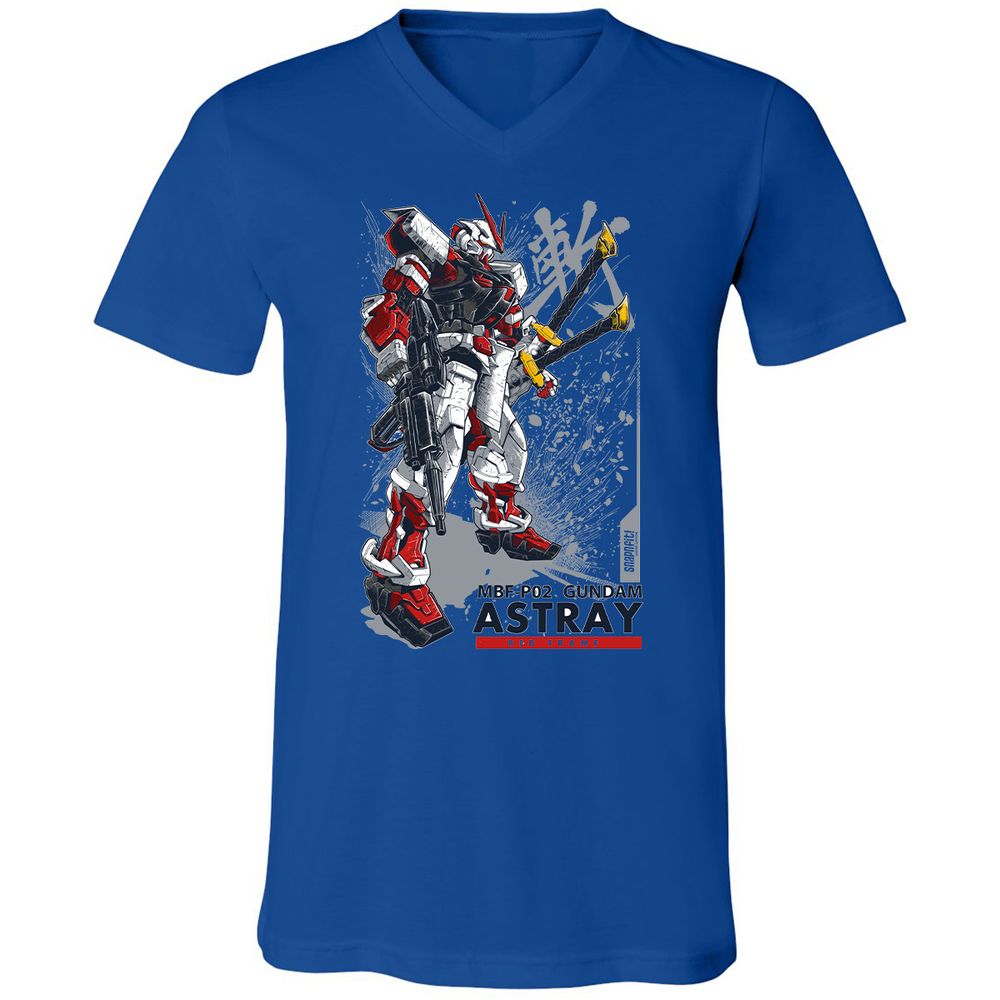 Unisex V-Neck T-Shirt - N2XZRY6U - True Royal - 4