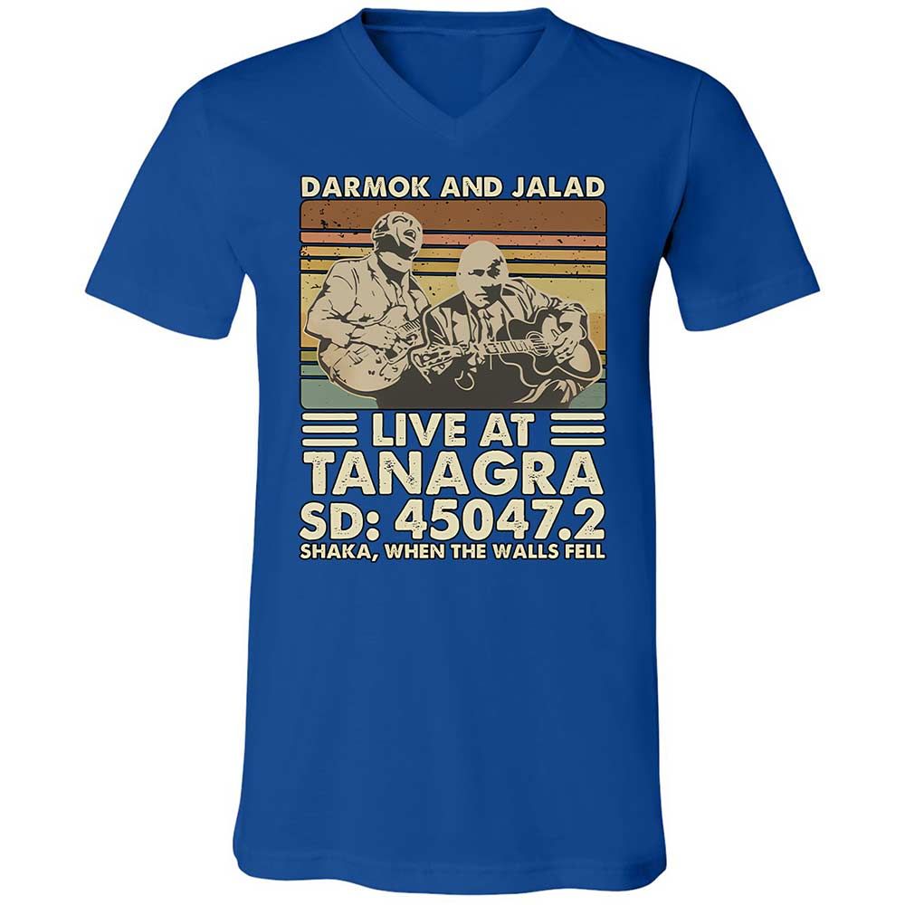 Unisex V-Neck T-Shirt - 1L2HHTDF - True Royal - 4