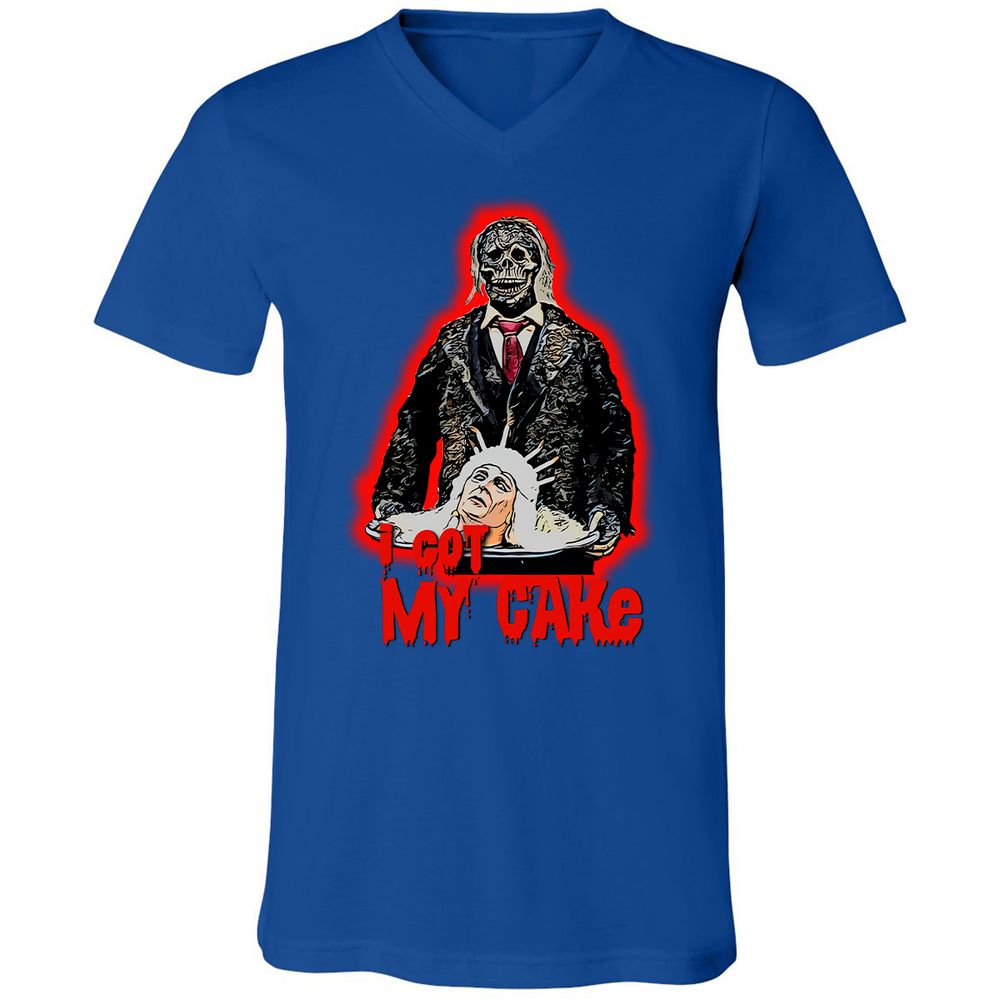 Unisex V-Neck T-Shirt - 45PAND11 - True Royal - 4