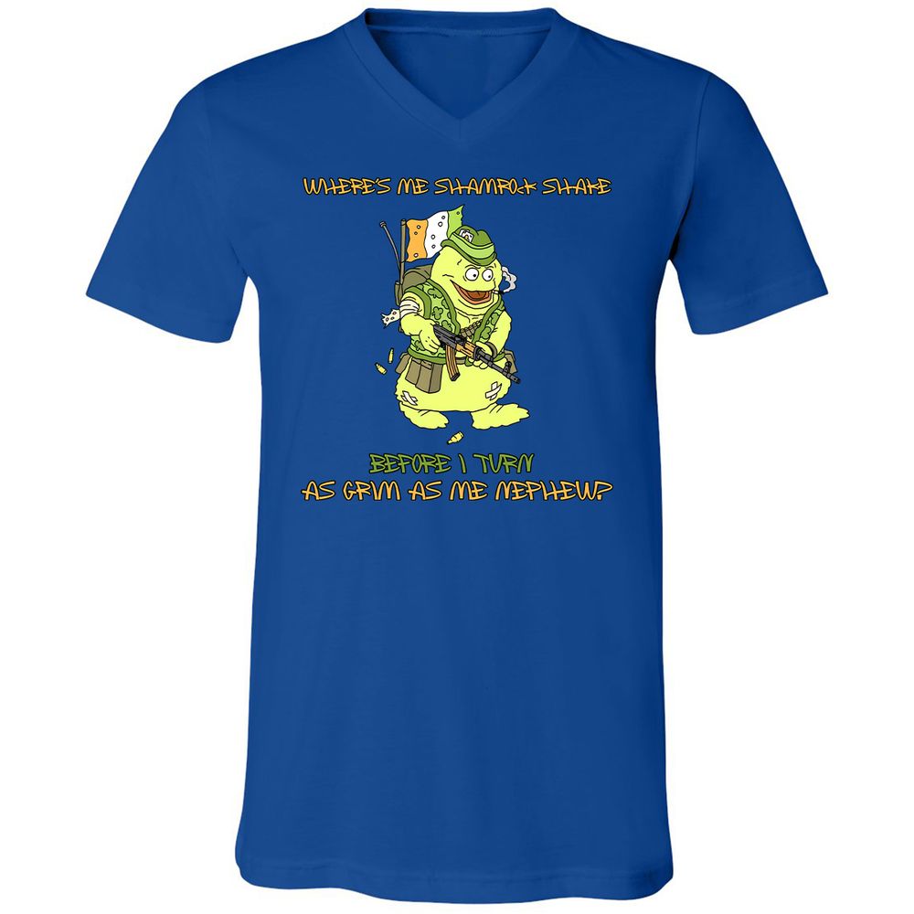 Unisex V-Neck T-Shirt - 22GWD7F9 - True Royal - 4