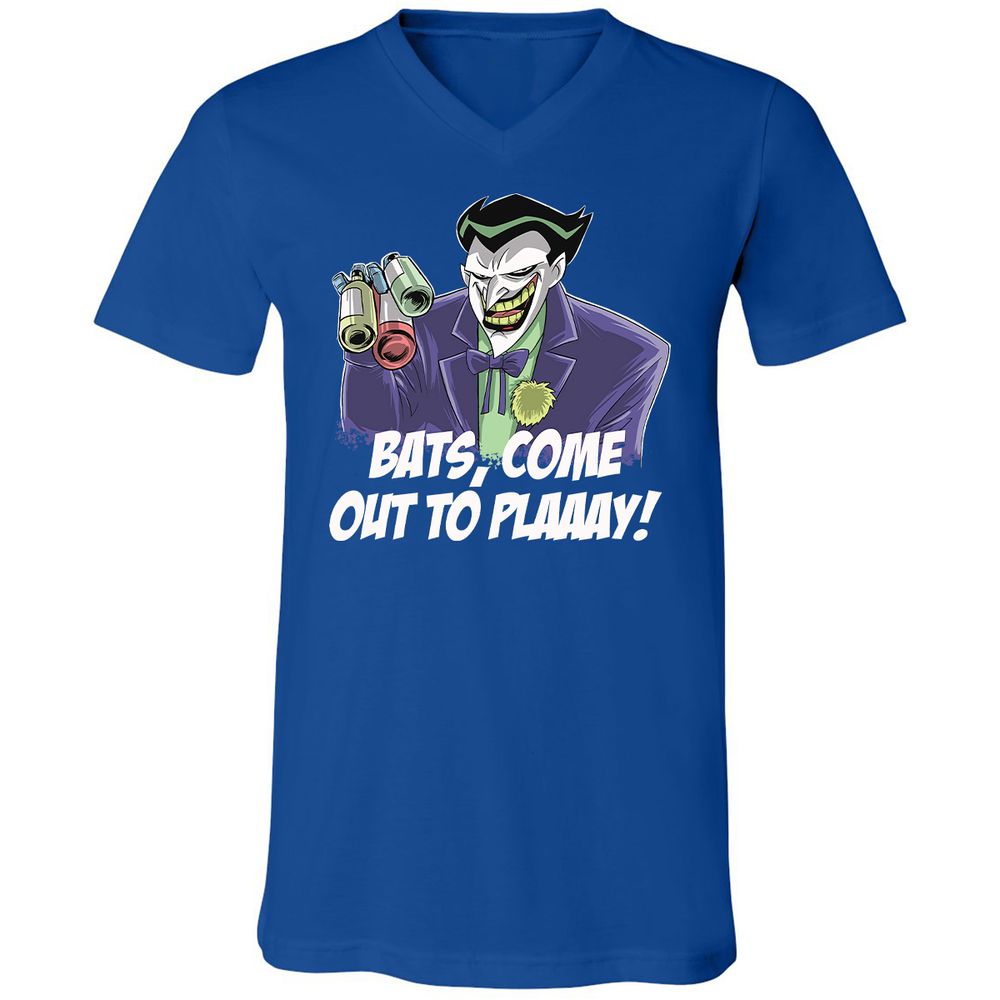 Unisex V-Neck T-Shirt - 9HKHLTE6 - True Royal - 4