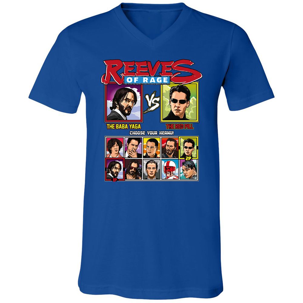 Unisex V-Neck T-Shirt - 579ZYE6U - True Royal - 4