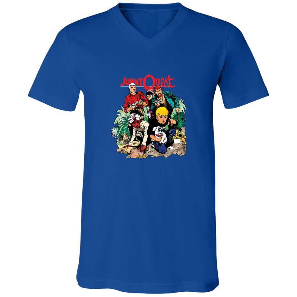Unisex V-Neck T-Shirt - LMB3N4ZW - True Royal - 4