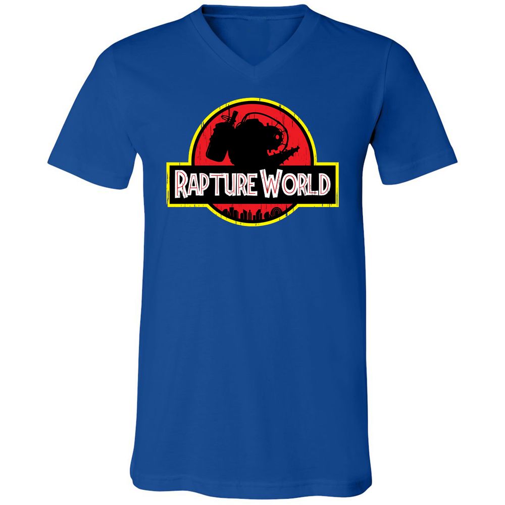 Unisex V-Neck T-Shirt - F4FF44VJ - True Royal - 4