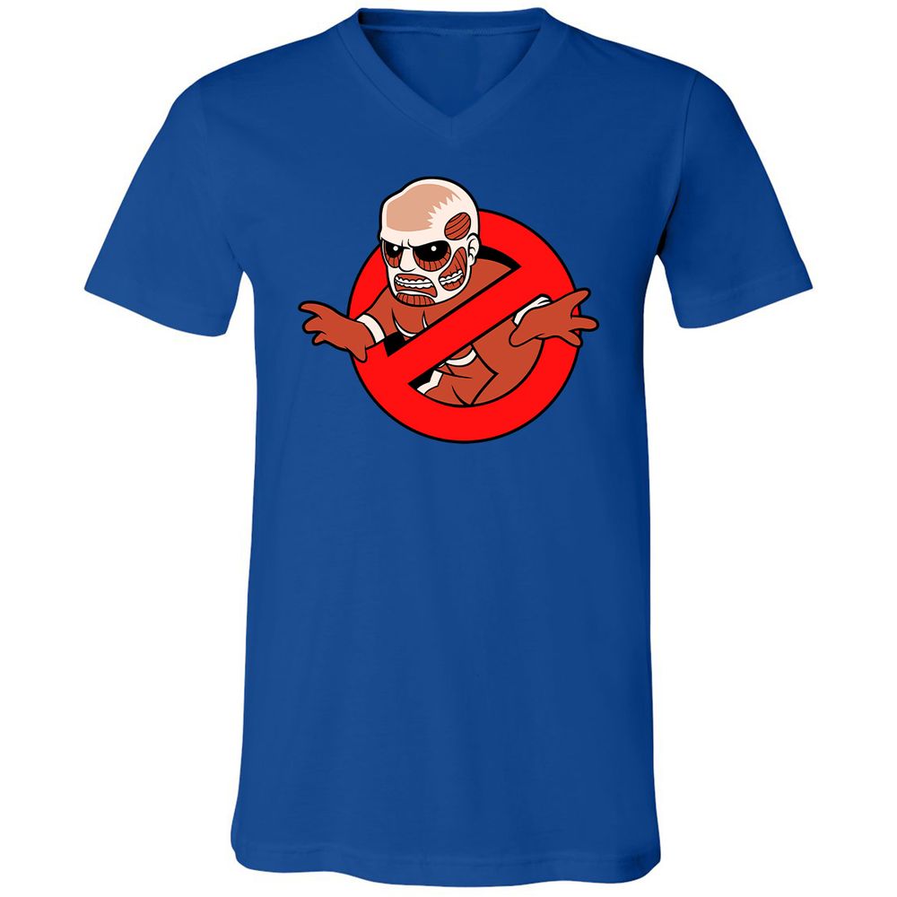 Unisex V-Neck T-Shirt - M5MQYZ7T - True Royal - 4