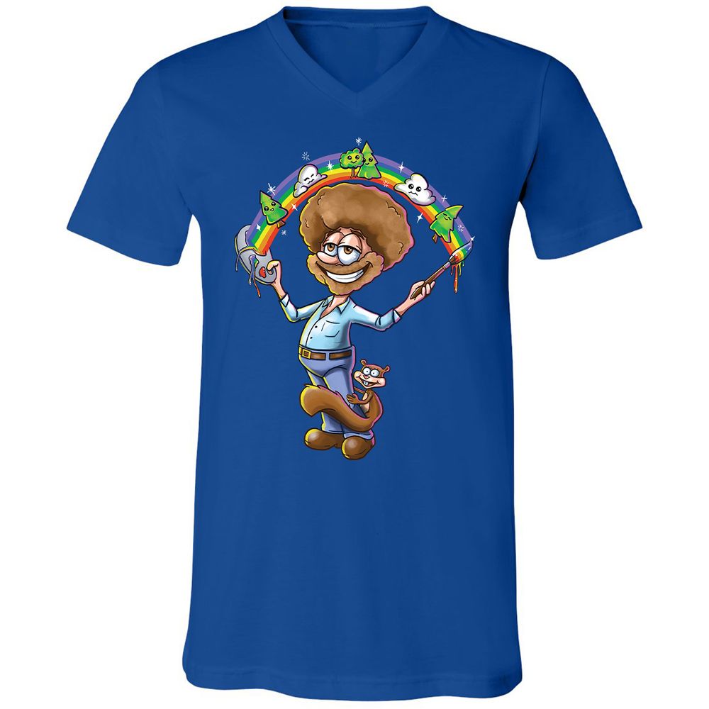 Unisex V-Neck T-Shirt - EVG9AS1B - True Royal - 4