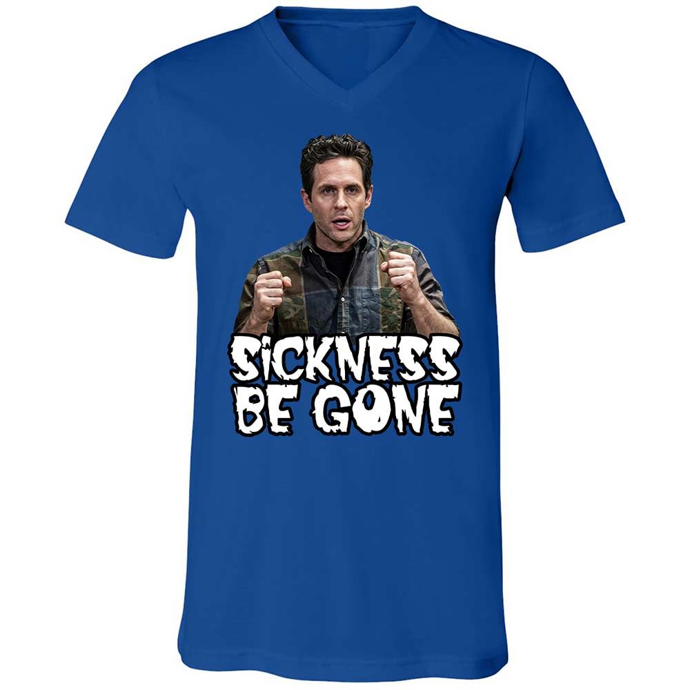 Unisex V-Neck T-Shirt - 5QDSN4E9 - True Royal - 4