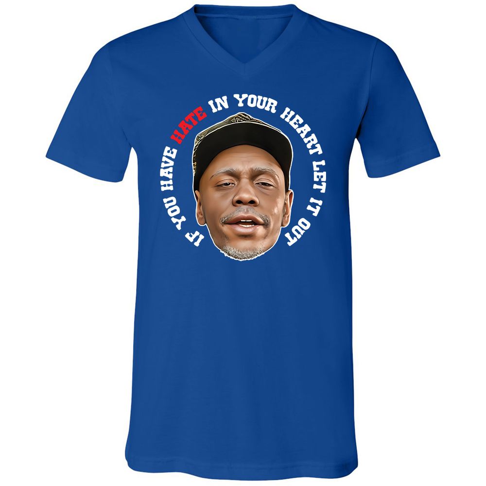 Unisex V-Neck T-Shirt - ZHDQHDM7 - True Royal - 4