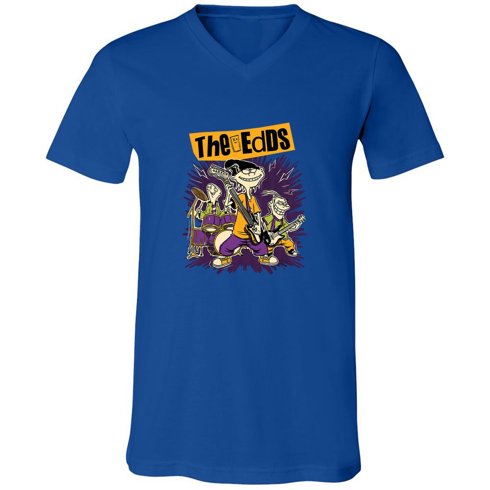 Unisex V-Neck T-Shirt - SL4ZFT9R - True Royal - 4