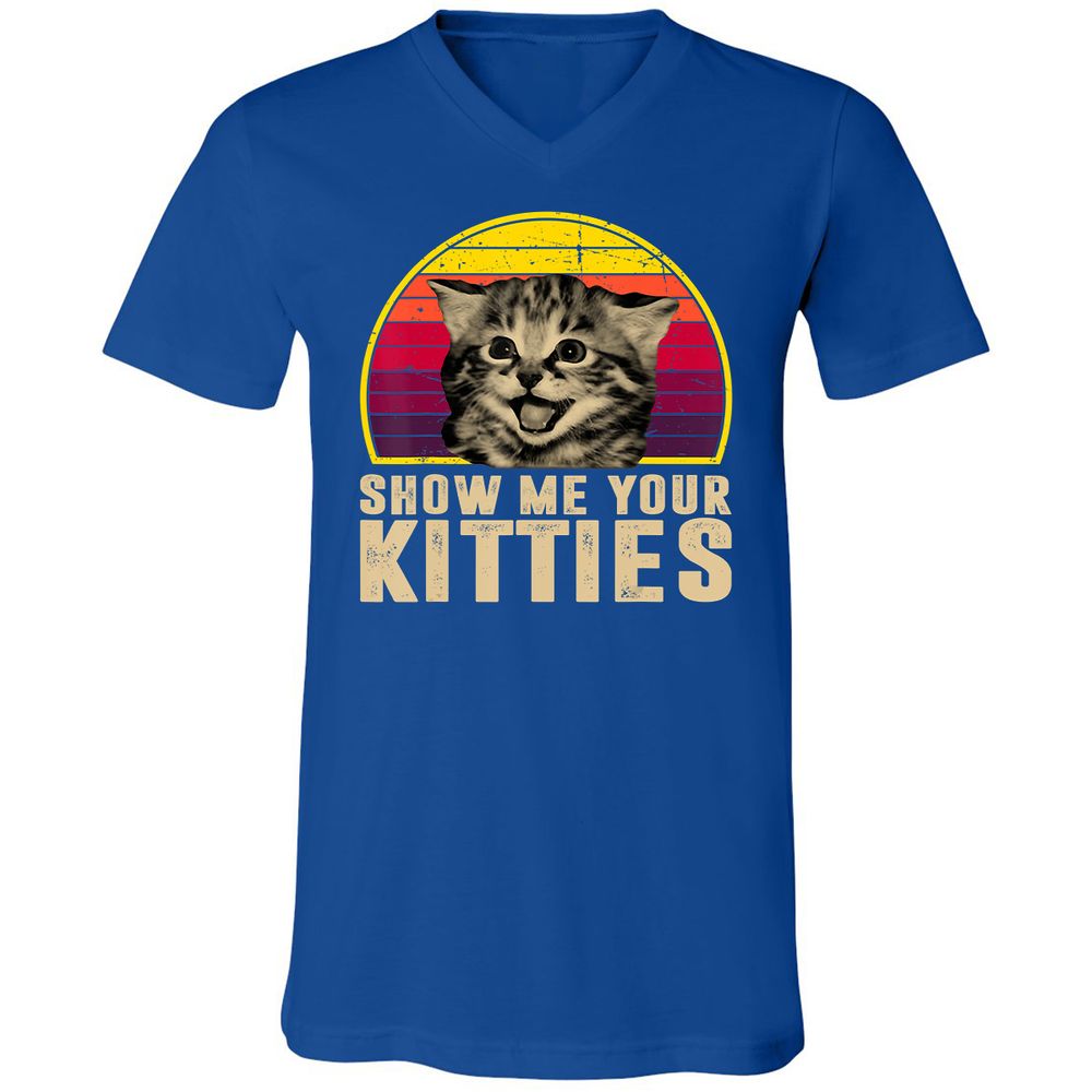 Unisex V-Neck T-Shirt - JMA35AVP - True Royal - 4