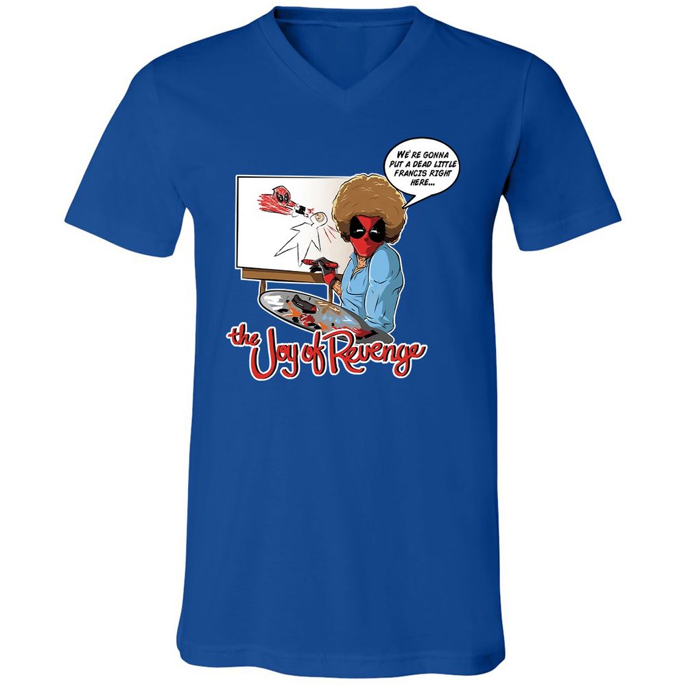 Unisex V-Neck T-Shirt - T59CNKVZ - True Royal - 4