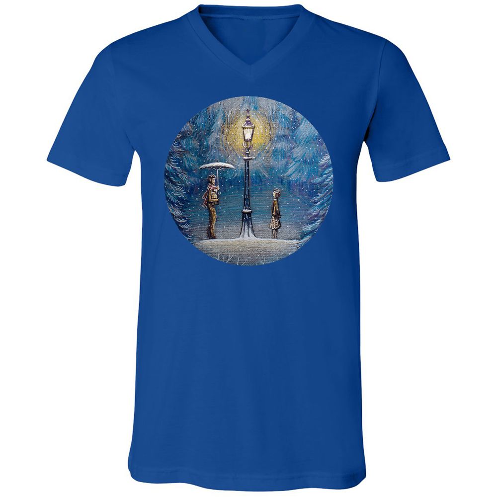 Unisex V-Neck T-Shirt - SWF6ENT3 - True Royal - 4