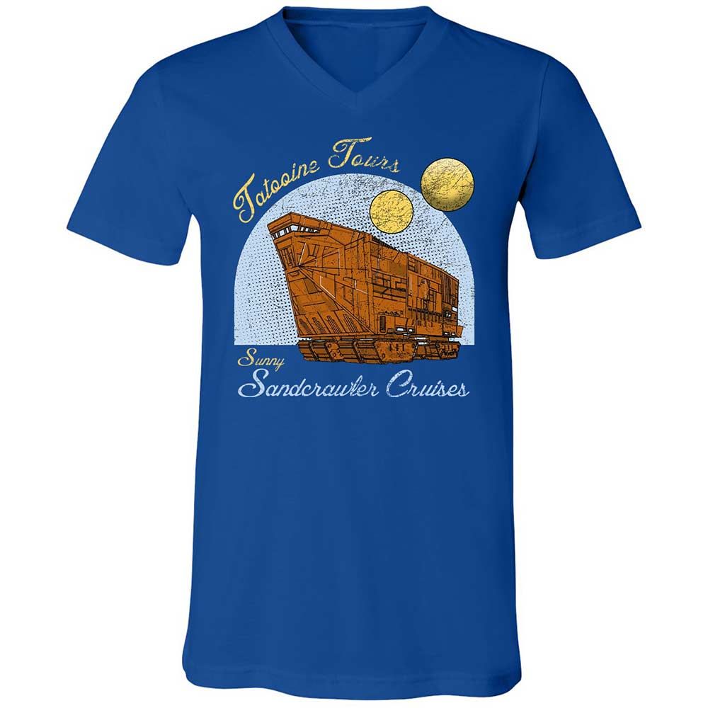 Unisex V-Neck T-Shirt - M2UJ2328 - True Royal - 4