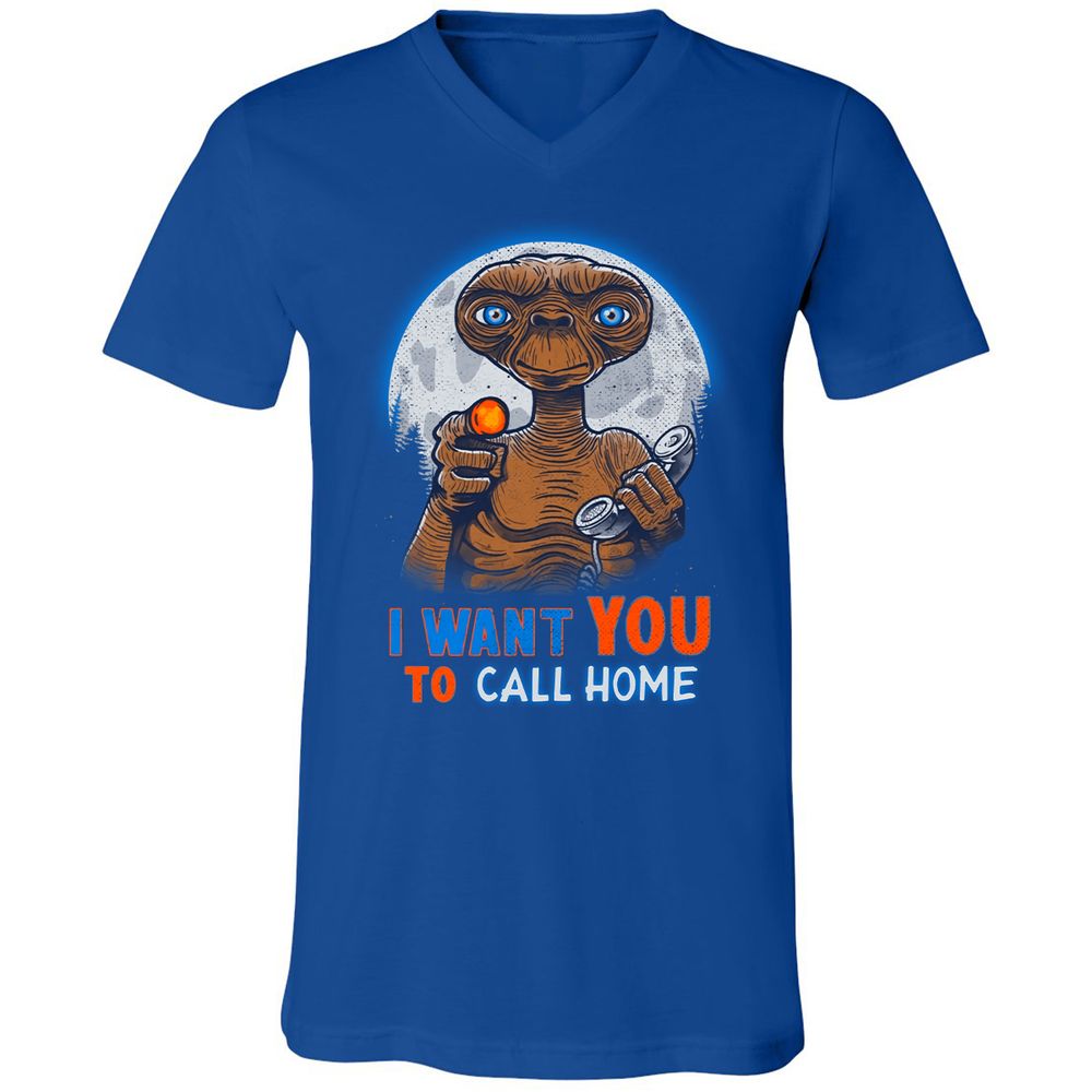 Unisex V-Neck T-Shirt - T2XW14X6 - True Royal - 4