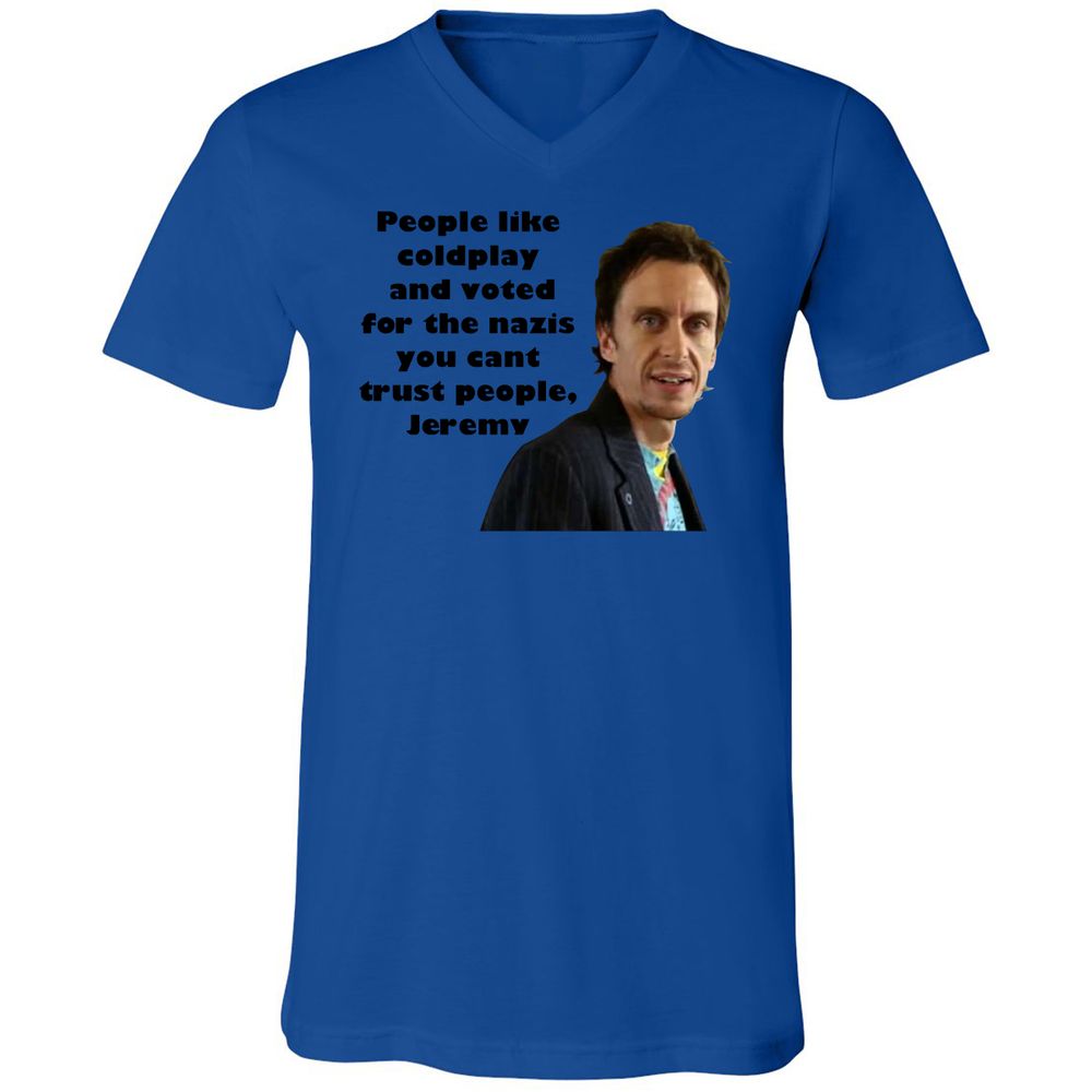 Unisex V-Neck T-Shirt - S7TCQBAB - True Royal - 4