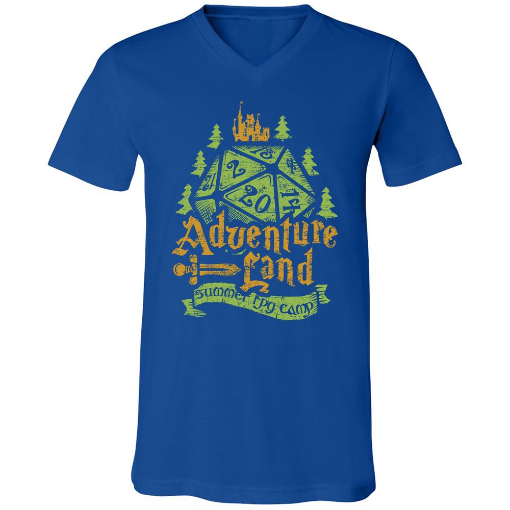 Unisex V-Neck T-Shirt - KVT9UEEC - True Royal - 4