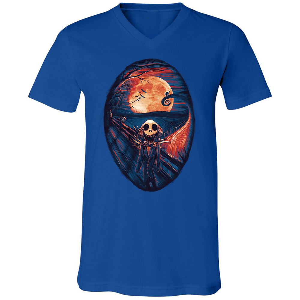Unisex V-Neck T-Shirt - UTRDV6EQ - True Royal - 4