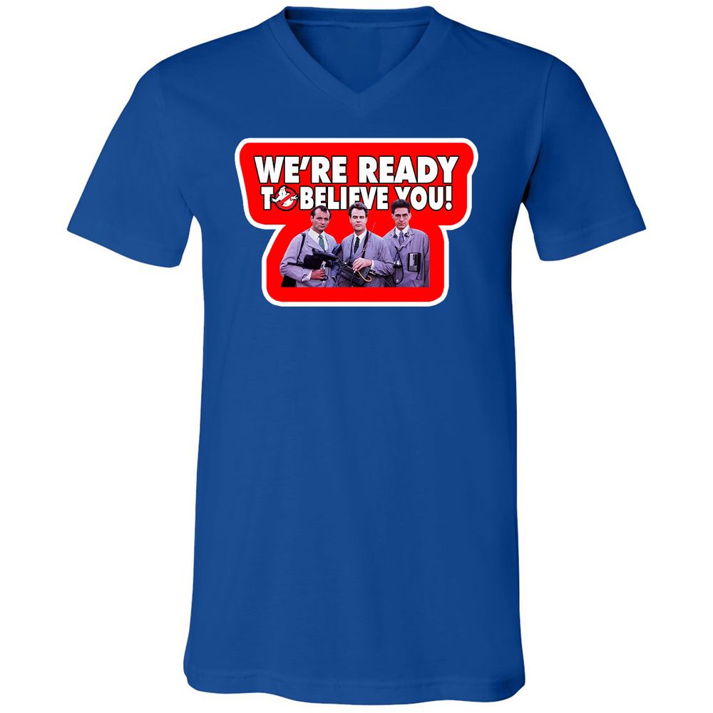 Unisex V-Neck T-Shirt - WM2KV58H - True Royal - 4