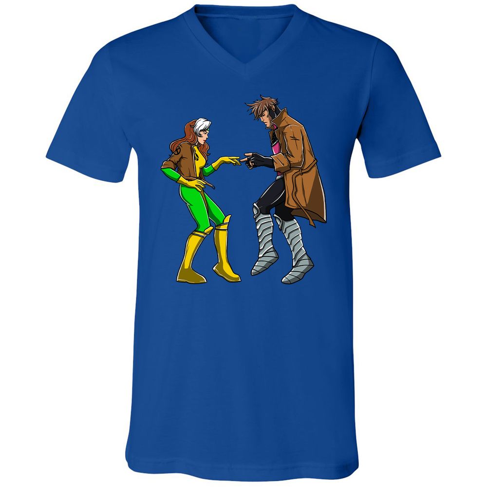 Unisex V-Neck T-Shirt - 6PEEXNZE - True Royal - 4