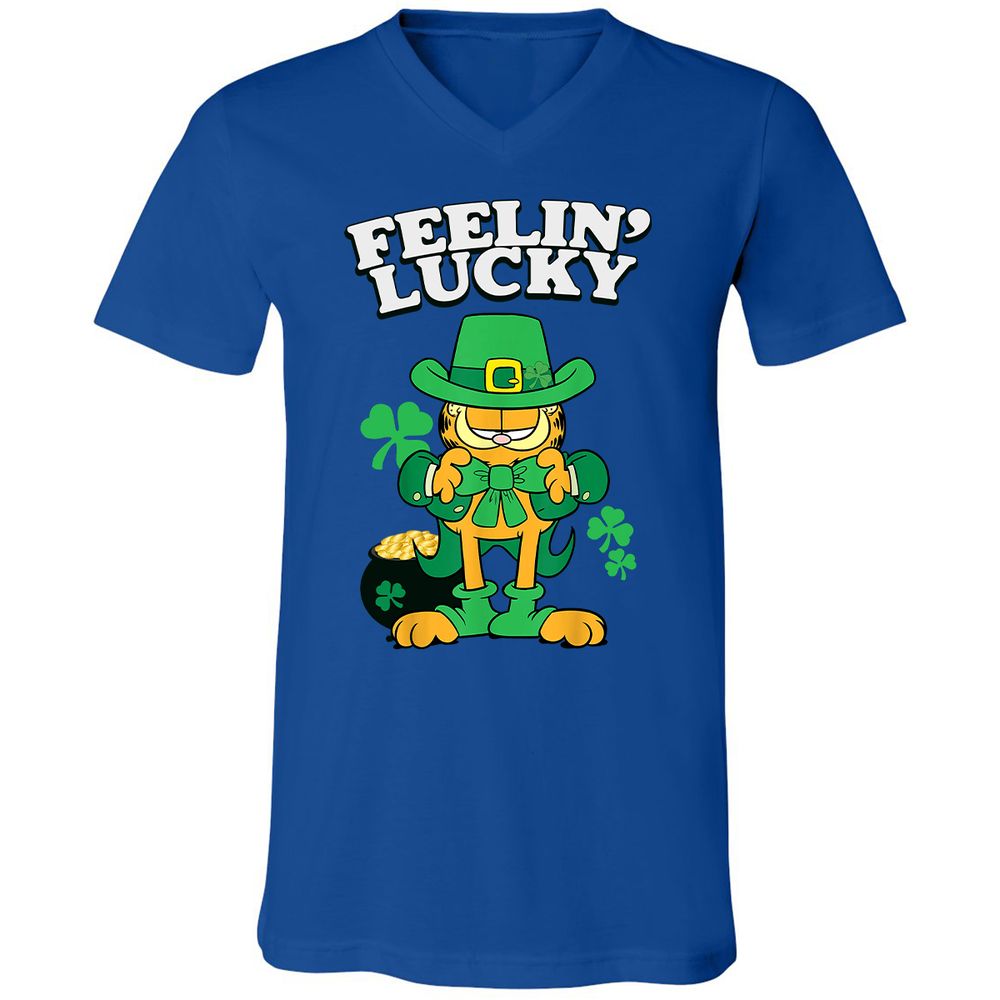 Unisex V-Neck T-Shirt - J1CLFBJ3 - True Royal - 4