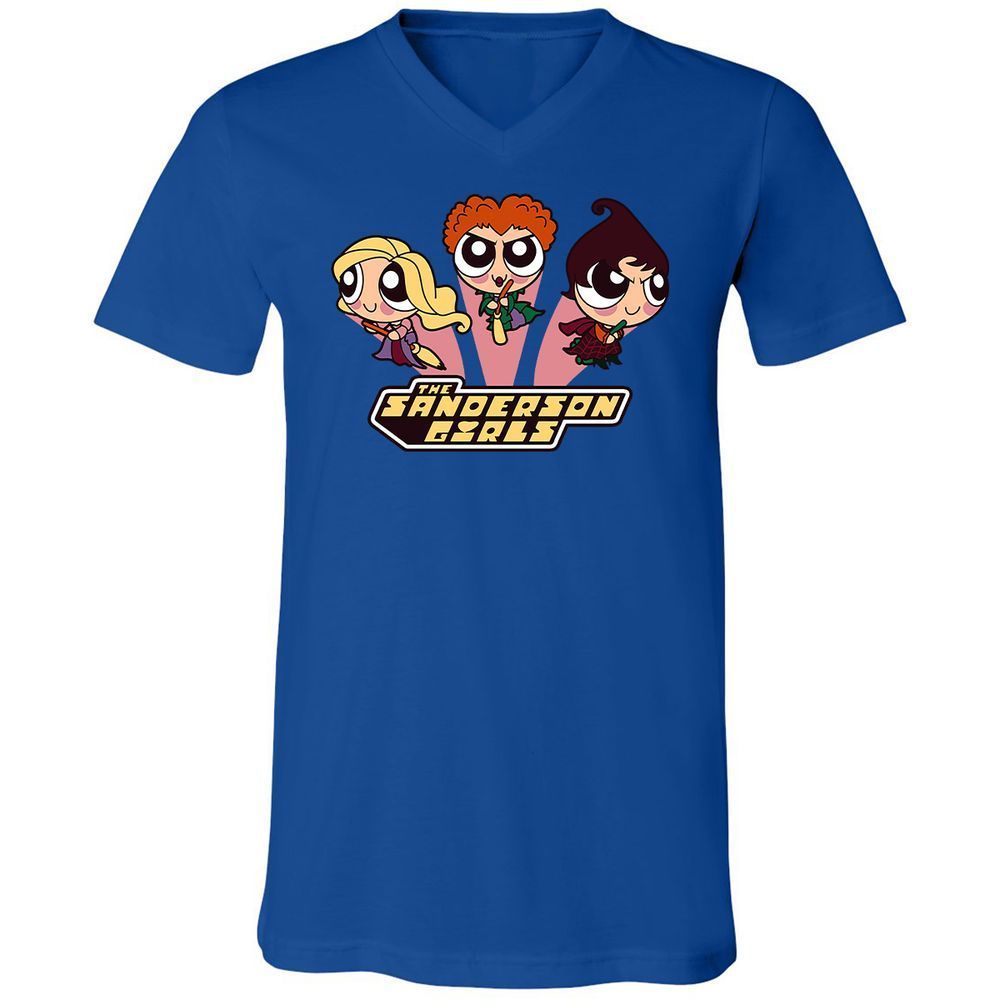 Unisex V-Neck T-Shirt - GZGTFH9X - True Royal - 4
