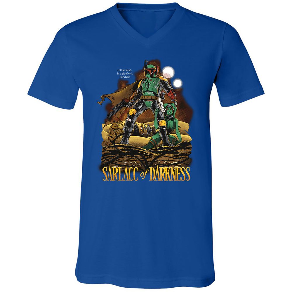 Unisex V-Neck T-Shirt - 91G6G2RL - True Royal - 4