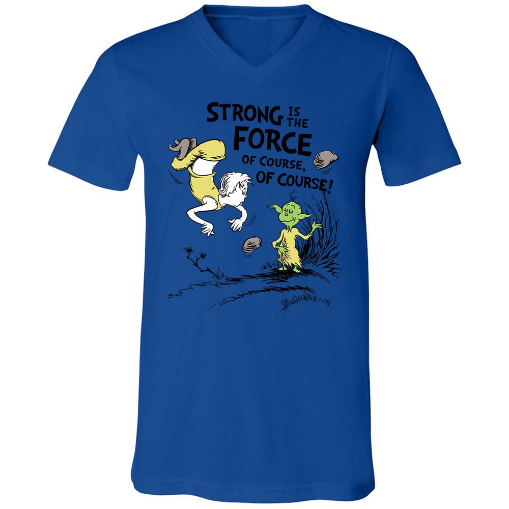 Unisex V-Neck T-Shirt - 5ZB3UHKW - True Royal - 4