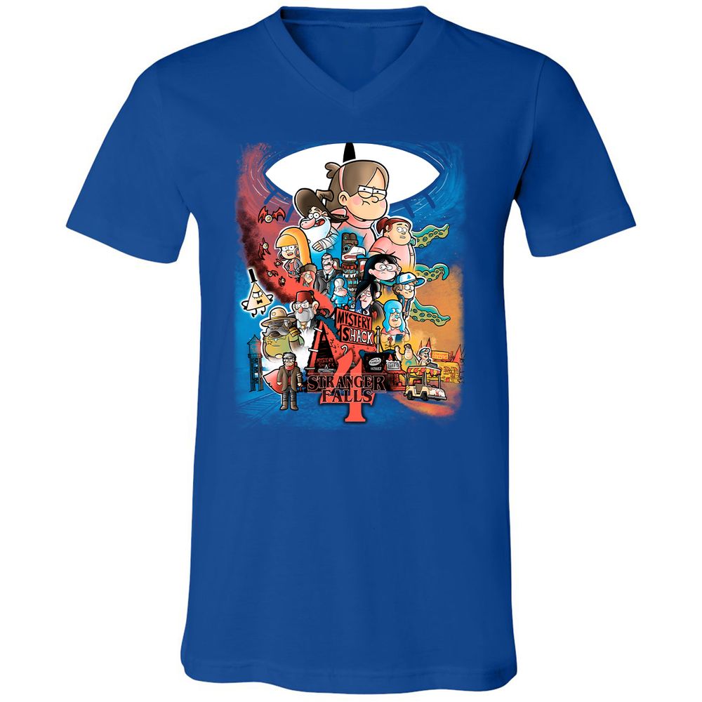 Unisex V-Neck T-Shirt - GCFG8GLY - True Royal - 4
