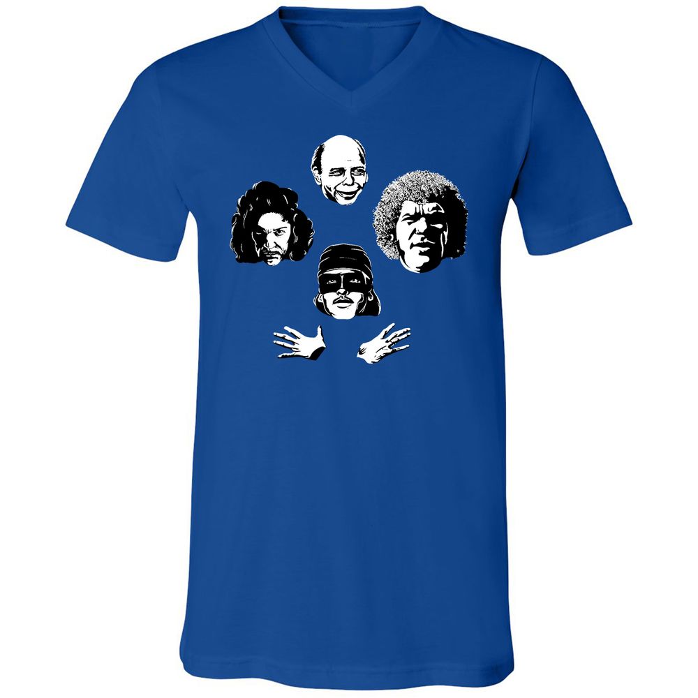Unisex V-Neck T-Shirt - JFTDFM2X - True Royal - 4