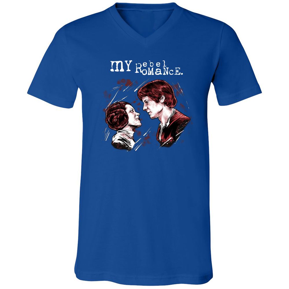 Unisex V-Neck T-Shirt - HQBVSFTR - True Royal - 4