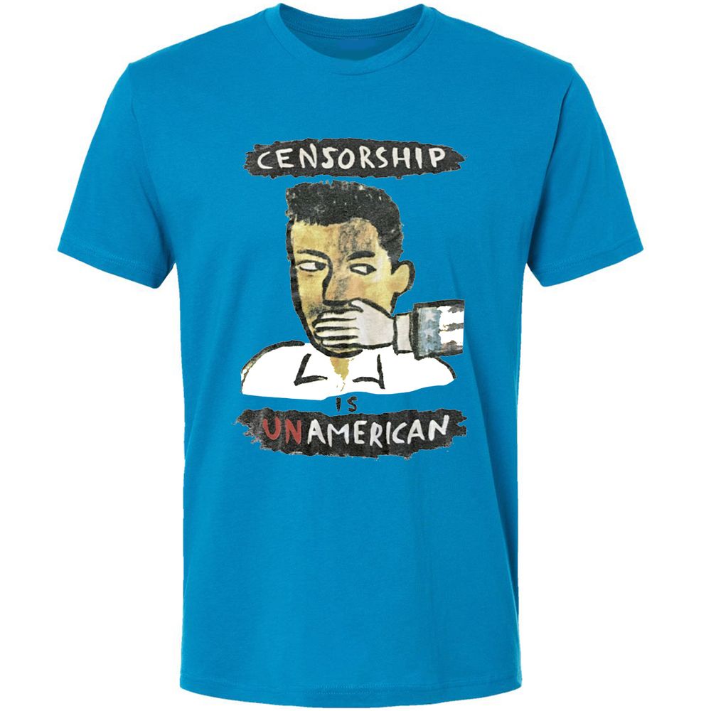 Censorship is Unamerican - Turquoise - 4