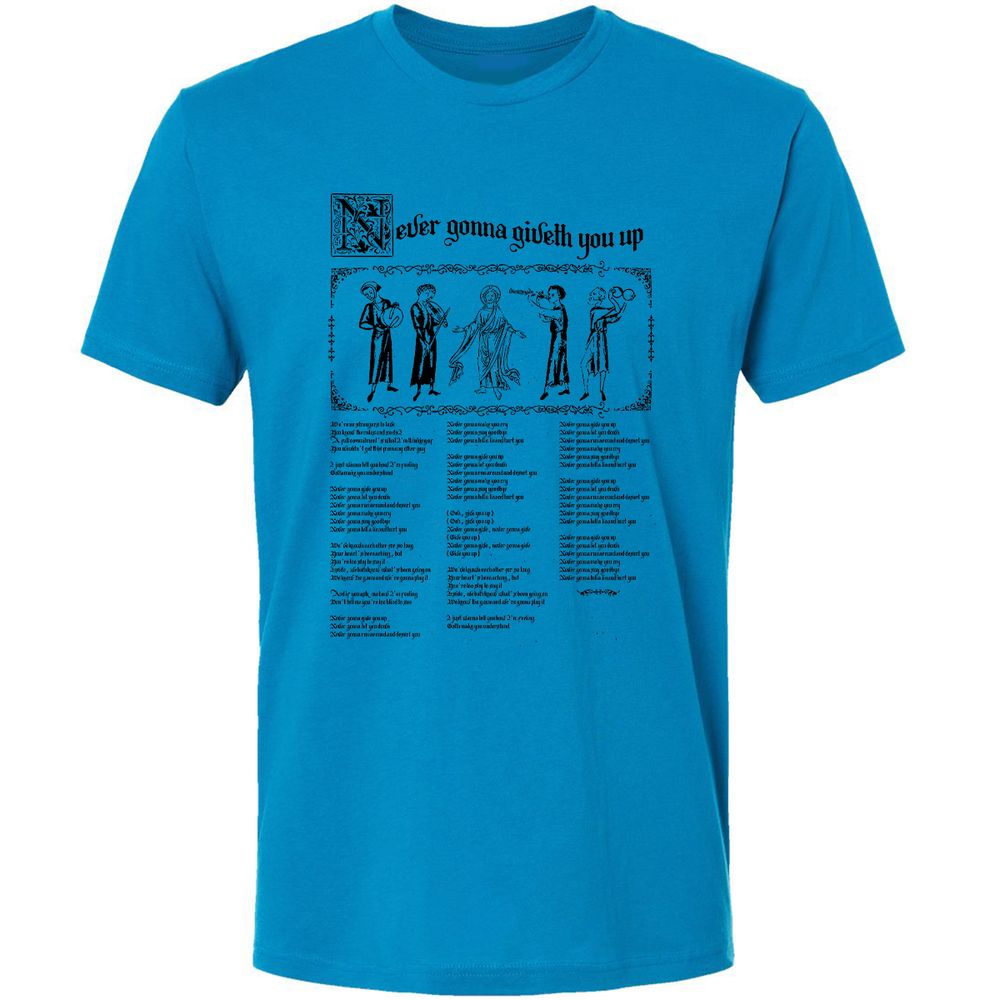 Premium Unisex T-Shirt - 7GN7EL7E - Turquoise - 4