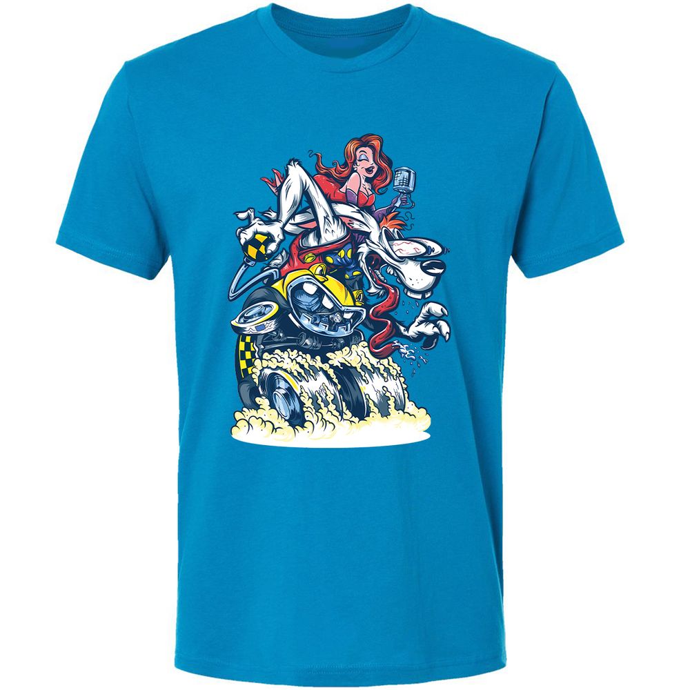 Premium Unisex T-Shirt - 53LLK2HV - Turquoise - 4