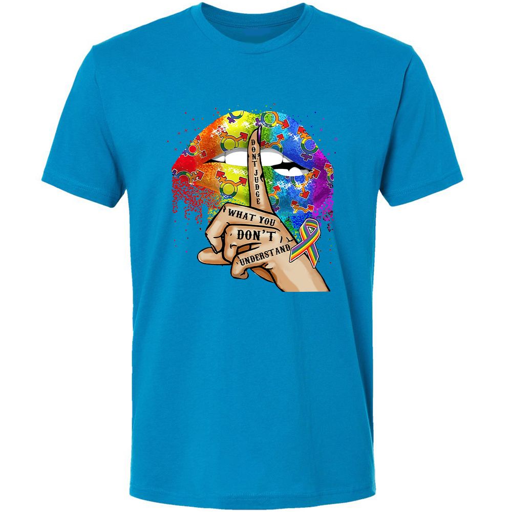 Premium Unisex T-Shirt - Q549EV62 - Turquoise - 4