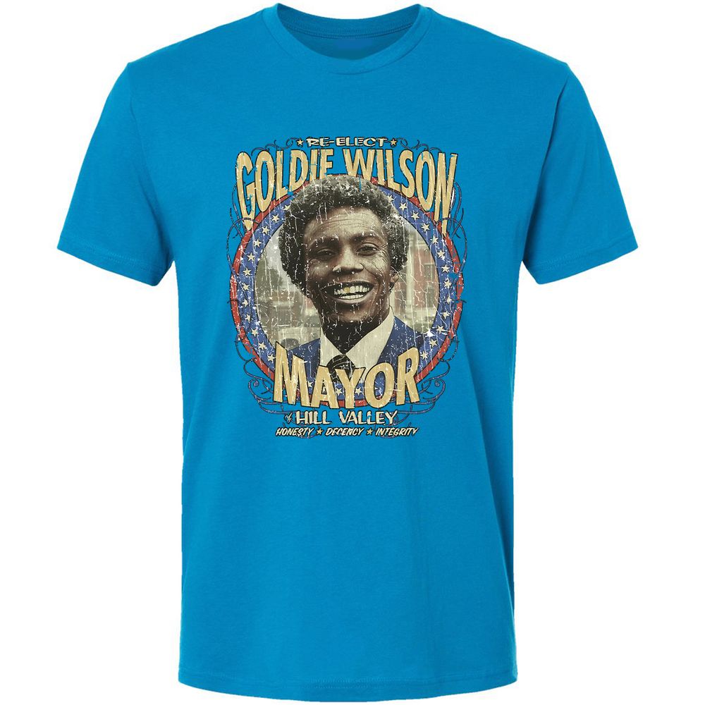 Re-Elect Mayor Goldie Wilson - Turquoise - 4