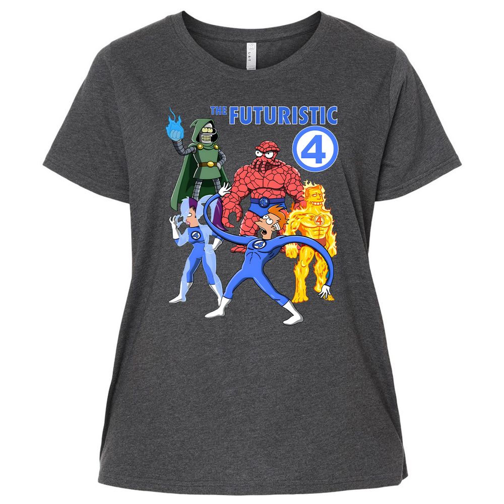 Ladies Curvy Jersey - QGUVMB67 - Vintage Smoke - 4