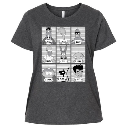 Ladies Curvy Jersey - 3JNDMLU2 - Vintage Smoke - 4