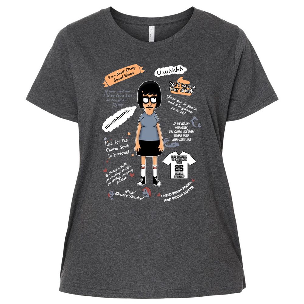 Ladies Curvy Jersey - YAVWR4SB - Vintage Smoke - 4