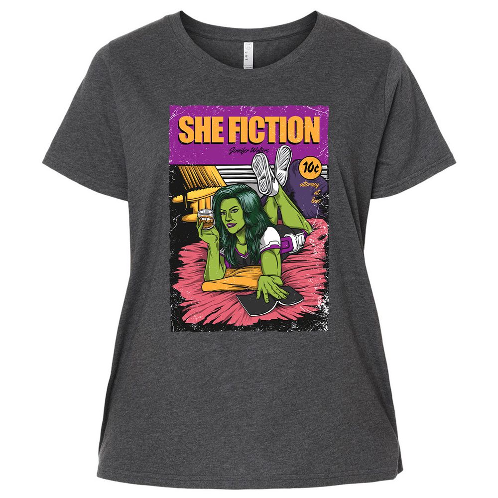 Ladies Curvy Jersey - 6D99RCWL - Vintage Smoke - 4