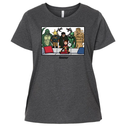 Ladies Curvy Jersey - YW68JHQE - Vintage Smoke - 4