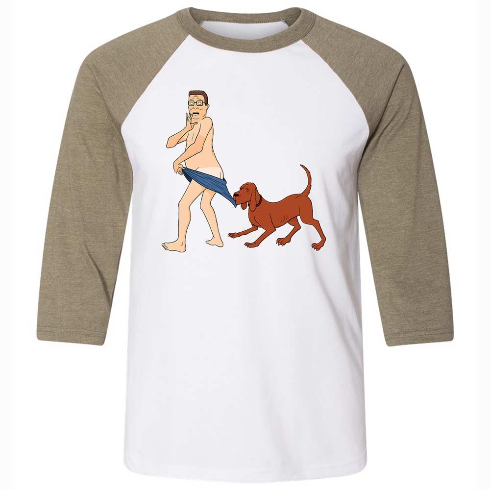 Unisex 3/4 Baseball Tee - DJU3S1E9 - White/Heather Olive - 4