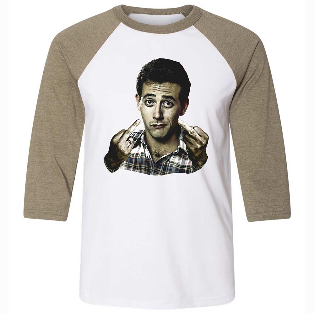 Unisex 3/4 Baseball Tee - GQDL9QPQ - White/Heather Olive - 4