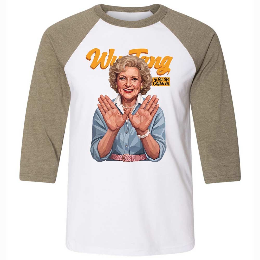 Stay golden and for the children - White/Heather Olive - 4