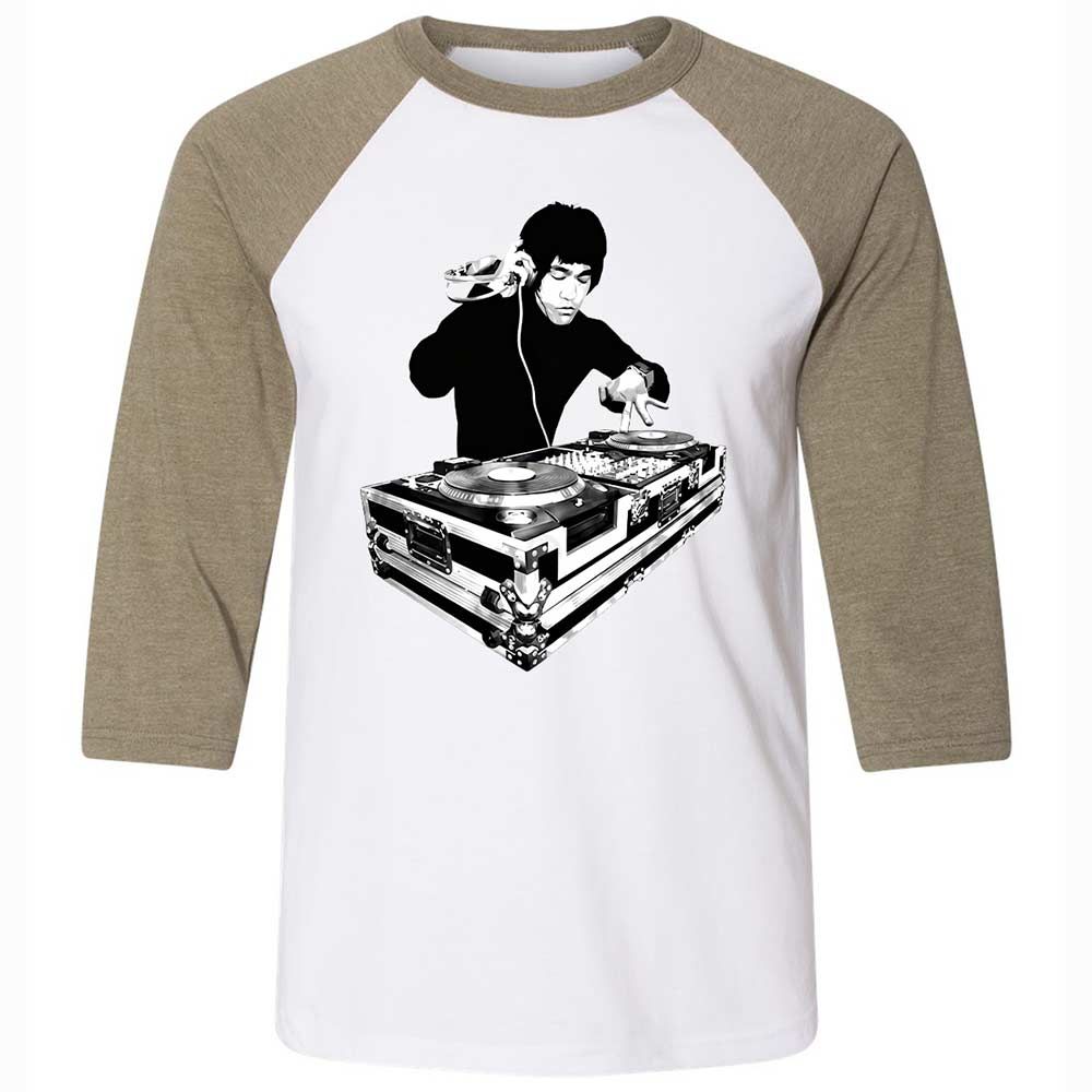 Bruce Lee DJ - White/Heather Olive - 4