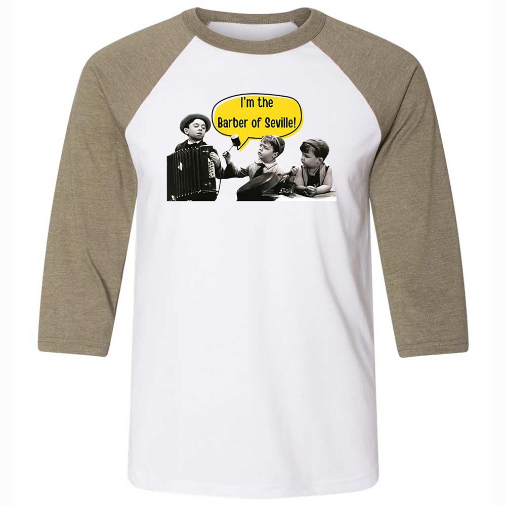 Unisex 3/4 Baseball Tee - 32ZFRBC5 - White/Heather Olive - 4
